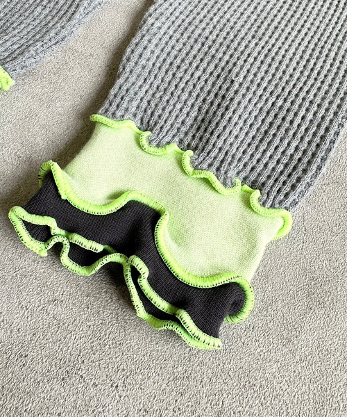 HOGAN RANCH WEAR(ホーガンランチウエア)の「ワッフルメローリブレギンス(80~140cm)(レギンス/スパッツ・キッズ・杢グレー/ブラウン・150/90/140/130/120/100/110)」の7枚目の写真