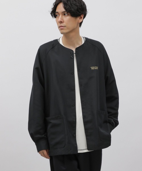 LAKOLE（ラコレ）の「刺繍ベースボールシャツ / 967903（シャツ/ブラウス・メンズ・グレー/ブラック/グリーン・LARGE/MEDIUM）」の5枚目の写真