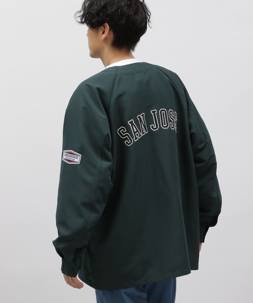 LAKOLE（ラコレ）の「刺繍ベースボールシャツ / 967903（シャツ/ブラウス・メンズ・グレー/ブラック/グリーン・LARGE/MEDIUM）」の9枚目の写真