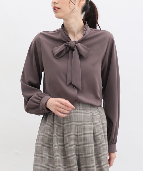 Honeys（ハニーズ）の「リボンボウタイブラウス（シャツ/ブラウス