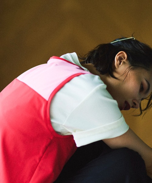 agnes b.(アニエスベー)の「<好評につき追加決定!> 【agnes b.×NERGY】 UV ロゴTシャツ(Tシャツ/カットソー・レディース・ベージュ/ホワイト/ブラック/レッド・L/M)」の10枚目の写真