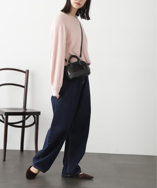 FREE'S MART（フリーズマート）の「◆ソフトフェザーニット（ニット/セーター・レディース・オフホワイト/ベージュ/ライトグリーン/ピンク・FREE）」の22枚目の写真