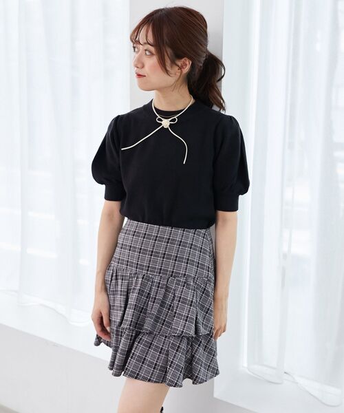 パフスリーブニットプルオーバー（ニット/セーター）｜MAJESTIC LEGON