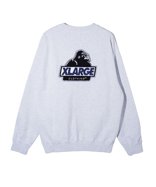 XLARGE（エクストララージ）の「CHENILLE SLANTED OG CREWNECK SWEATSHIRT（スウェット・メンズ・アッシュ/バーガンディー/ネイビー/グリーン/ブラック・XL/L/M/S）」の7枚目の写真