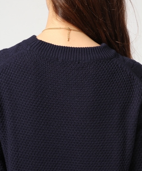 GLOBAL WORK（グローバルワーク）の「7ゲージコットンアクリルケーブルニットワンピース/567432（ワンピース・レディース・ホワイト/ボルドー/ネイビー/グレー/カーキ/グレー系その他・MEDIUM/LARGE）」の8枚目の写真