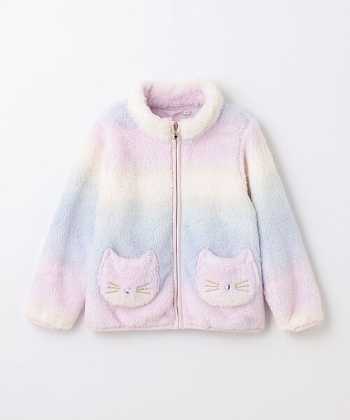 ANY（エニィ）の「ネコポケットボアブルゾン（ブルゾン・キッズ・サックスブルー系/ブラック系/ブラウン系1/ライラック系8/ピンク系/ライラック系/ローズ系・130/100/120/110）」の18枚目の写真