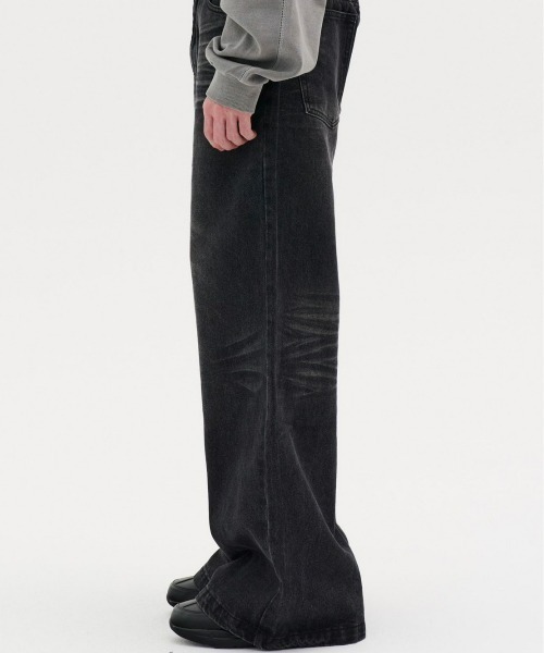 REON STUDIO（レオンスタジオ）の「【RE:ON STUDIO】WASHED WIDE DENIM（デニムパンツ・メンズ・ブルー/ブラック・M/L）」の13枚目の写真
