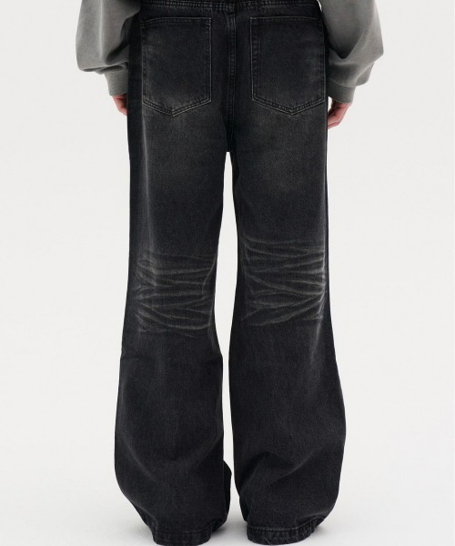 REON STUDIO（レオンスタジオ）の「【RE:ON STUDIO】WASHED WIDE DENIM（デニムパンツ・メンズ・ブルー/ブラック・M/L）」の14枚目の写真