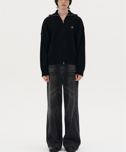 REON STUDIO（レオンスタジオ）の「【RE:ON STUDIO】WASHED WIDE DENIM（デニムパンツ・メンズ・ブルー/ブラック・M/L）」の8枚目の写真