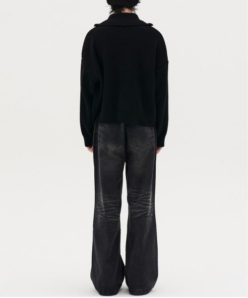 REON STUDIO（レオンスタジオ）の「【RE:ON STUDIO】WASHED WIDE DENIM（デニムパンツ・メンズ・ブルー/ブラック・M/L）」の11枚目の写真