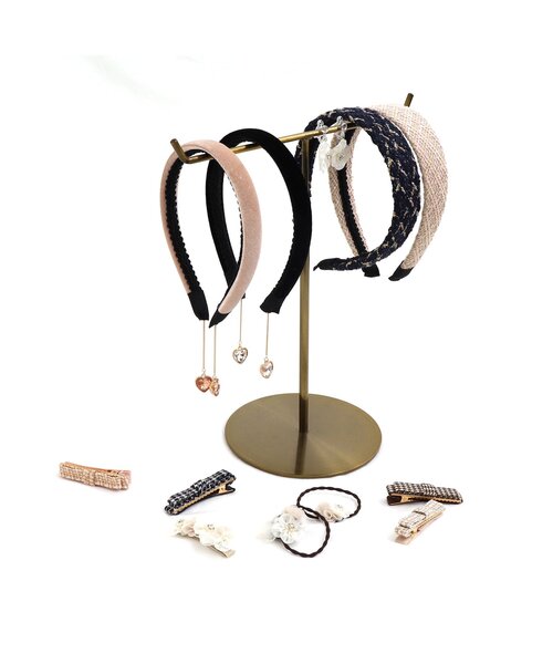 apres les cours（アプレレクール）の「ハートチャーム付きベロアカチューシャ（カチューシャ・キッズ・ブラック/ベージュ・FREE）」の9枚目の写真