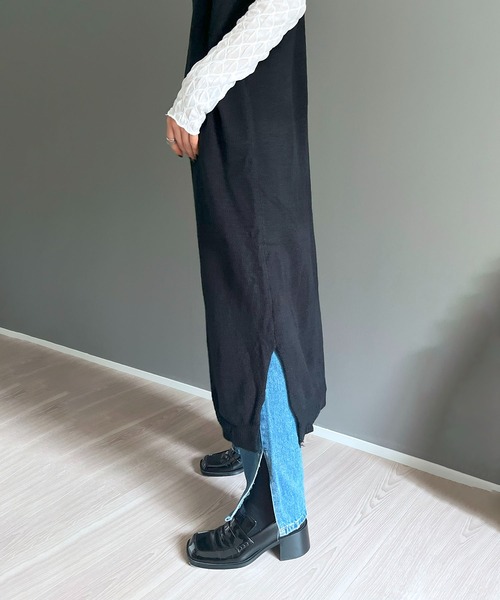 ◆ベスト ワンピース Ｖネック インスタ映え Katrin TOKYO | v-neck all in one ・brown ・black ・purple