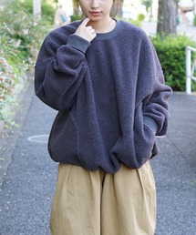 HARVESTY/ハーベスティ BOA FLEECE EGG PULLOVER ボアフリース エッグプルオーバー