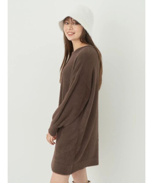 earth music&ecology(アースミュージックアンドエコロジー)の「ミニシャギーチュニック(チュニック・レディース・グレイッシュベージュ/ブラウン/ブルー・FREE)」の14枚目の写真