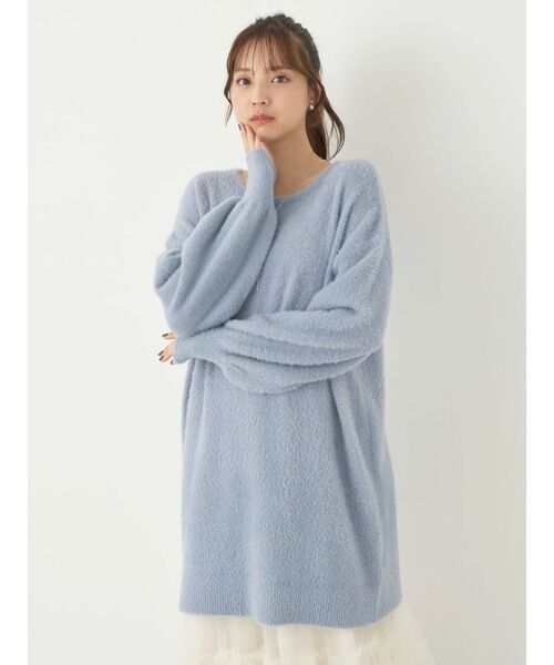 earth music&ecology(アースミュージックアンドエコロジー)の「ミニシャギーチュニック(チュニック・レディース・グレイッシュベージュ/ブラウン/ブルー・FREE)」の19枚目の写真