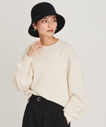 ◆ミドルゲージクルーネックニット ≪Filivivi/フィルビビ≫【洗える】