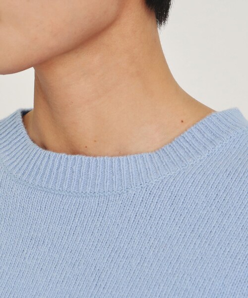 OPAQUE.CLIP（オペークドットクリップ）の「◆ミドルゲージクルーネックニット ≪Filivivi/フィルビビ≫【洗える】（ニット/セーター・レディース・レッド系1/グレー/ホワイト系/ライトブルー・40/38/36）」の18枚目の写真