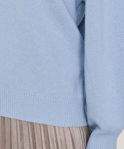 OPAQUE.CLIP（オペークドットクリップ）の「◆ミドルゲージクルーネックニット ≪Filivivi/フィルビビ≫【洗える】（ニット/セーター・レディース・レッド系1/グレー/ホワイト系/ライトブルー・40/38/36）」の20枚目の写真