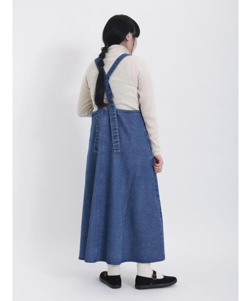Samansa Mos2（サマンサ モスモス）の「デニムジャンパースカート（ワンピース・レディース・ネイビー・F）」の5枚目の写真