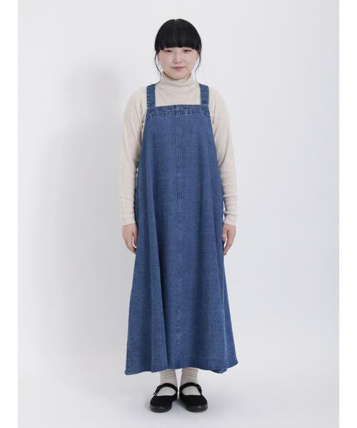 Samansa Mos2（サマンサ モスモス）の「デニムジャンパースカート（ワンピース・レディース・ネイビー・F）」の8枚目の写真