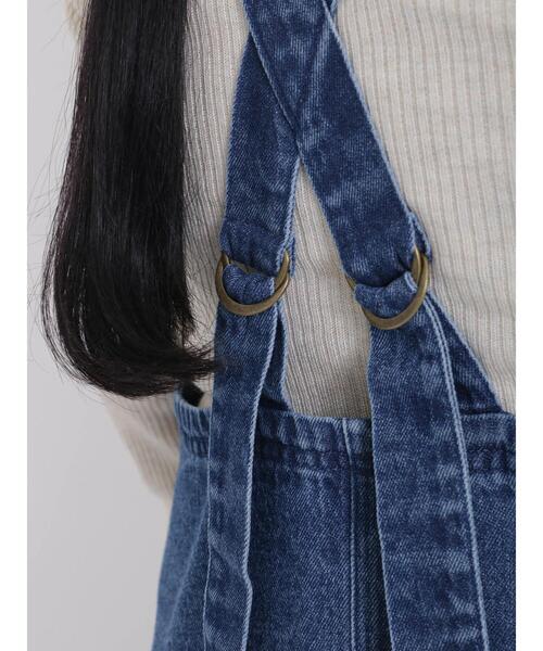 Samansa Mos2（サマンサ モスモス）の「デニムジャンパースカート（ワンピース・レディース・ネイビー・F）」の14枚目の写真