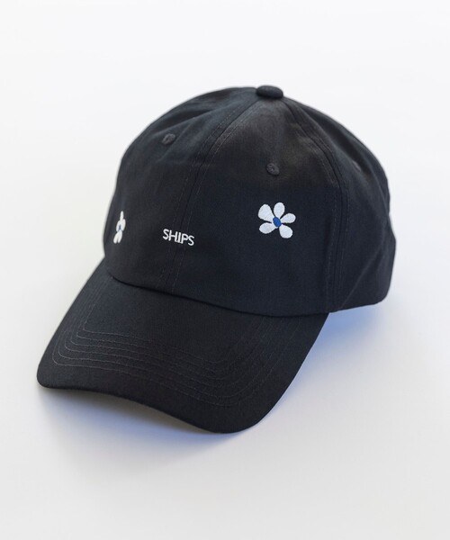 SHIPS（シップス）の「*【SHIPS別注】NICK GEAR: フラワー マイクロSHIPSロゴ オーバーフィットキャップ（キャップ・メンズ・ネイビー/ブラック・99）」の11枚目の写真