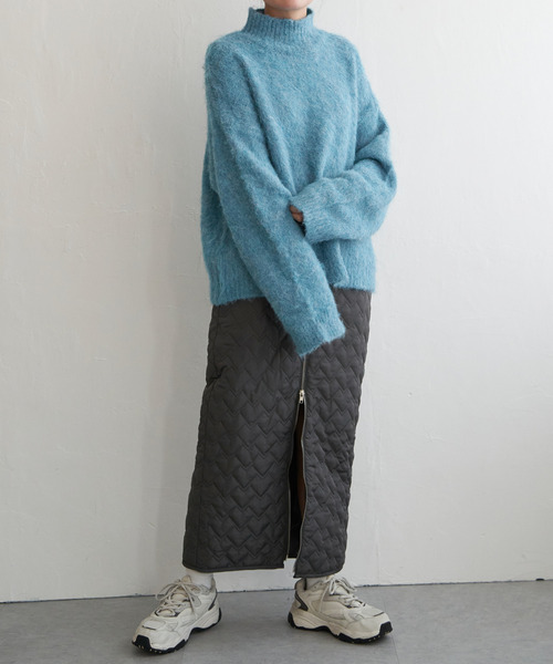 VENCEEXCHANGE（ヴァンスエクスチェンジ）の「ハートキルトダブルジップタイトスカート（スカート・レディース・ブラック/ライトグレー/ホワイト/チャコールグレー・FREE）」の20枚目の写真