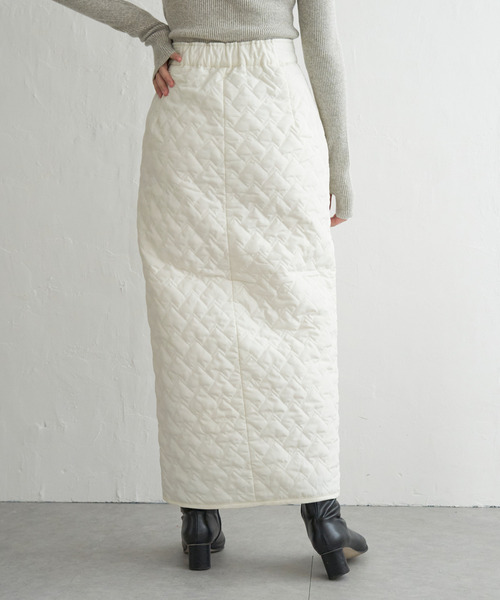 VENCEEXCHANGE（ヴァンスエクスチェンジ）の「ハートキルトダブルジップタイトスカート（スカート・レディース・ブラック/ライトグレー/ホワイト/チャコールグレー・FREE）」の22枚目の写真