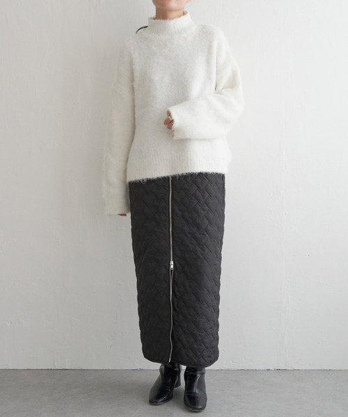 VENCEEXCHANGE（ヴァンスエクスチェンジ）の「ハートキルトダブルジップタイトスカート（スカート・レディース・ブラック/ライトグレー/ホワイト/チャコールグレー・FREE）」の15枚目の写真