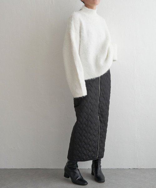 VENCEEXCHANGE（ヴァンスエクスチェンジ）の「ハートキルトダブルジップタイトスカート（スカート・レディース・ブラック/ライトグレー/ホワイト/チャコールグレー・FREE）」の16枚目の写真