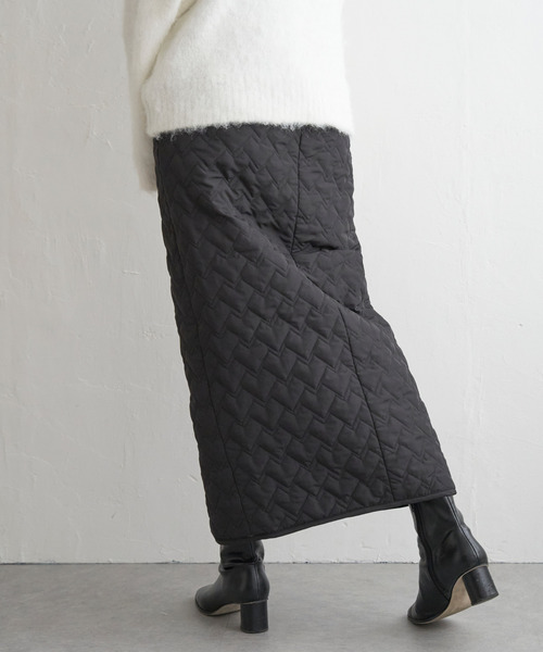 VENCEEXCHANGE（ヴァンスエクスチェンジ）の「ハートキルトダブルジップタイトスカート（スカート・レディース・ブラック/ライトグレー/ホワイト/チャコールグレー・FREE）」の10枚目の写真