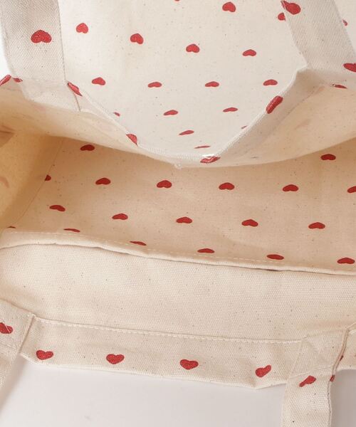 MIRO AMURETTE（ミロアミュレット）の「heart pattern tote/ハート柄トートバッグ（トートバッグ・レディース・ホワイト・FREE）」の13枚目の写真