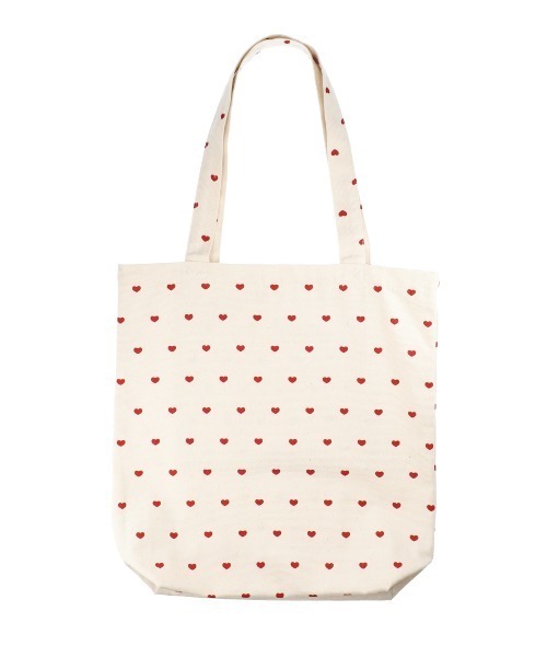 MIRO AMURETTE（ミロアミュレット）の「heart pattern tote/ハート柄トートバッグ（トートバッグ・レディース・ホワイト・FREE）」の8枚目の写真