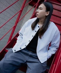 L.H.P | gibous/ギボス/別注スウェットカーディガン(クルーネック)(カーディガン/ボレロ)