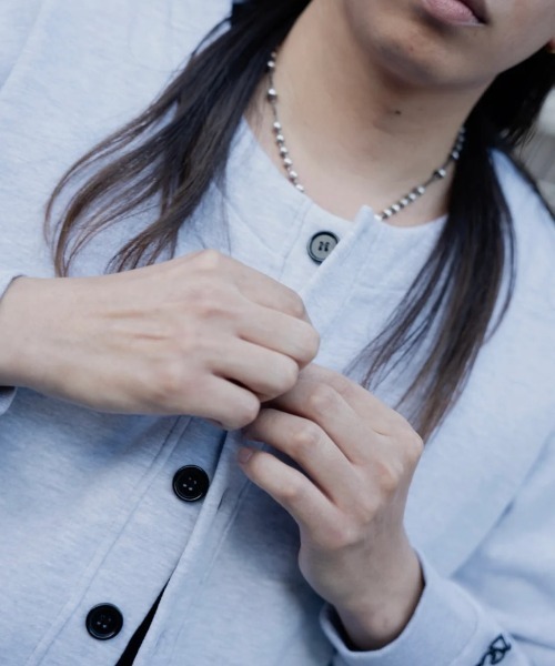 L.H.P(エルエイチピー)の「gibous/ギボス/別注スウェットカーディガン(クルーネック)(カーディガン/ボレロ・レディース・ブラック/グレー/ブルー・L/M)」の13枚目の写真