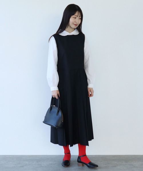 bulle de savon（ビュルデサボン）の「△T/R プリーツワンピース