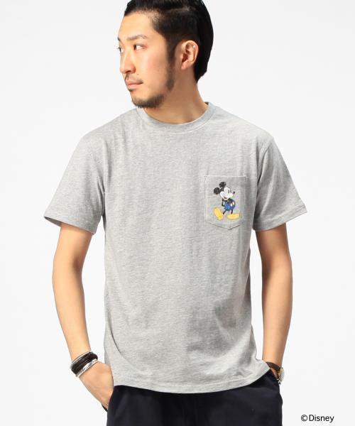 ミッキーマウス BEAMS モックネック ビームスゴルフ BE 【Champion×ディズニー】お座りミッキー