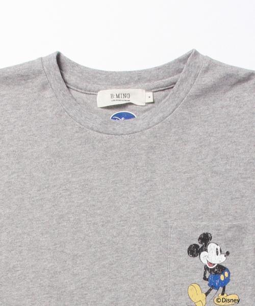 B:MING by BEAMS（ビーミングバイビームス）の「Disney｜ビーミング by ビームス / ミッキーマウス クルーTシャツ（Tシャツ/カットソー・メンズ・ブラック/ブラック系その他/グレー/ホワイト・LARGE/X-LARGE/SMALL/MEDIUM）」の14枚目の写真