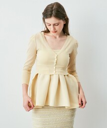 ME COUTURE | レイヤードぺプラムセットニット(ニット/セーター)