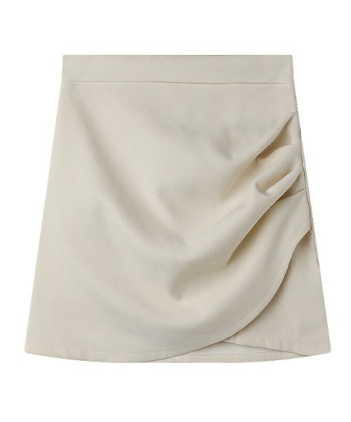 COCOMOMO（ココモモ）の「Y2K ハイウエストミニラップスカート（スカート・レディース・ベージュ/ブラック/ワイン・M/L/S）」の6枚目の写真