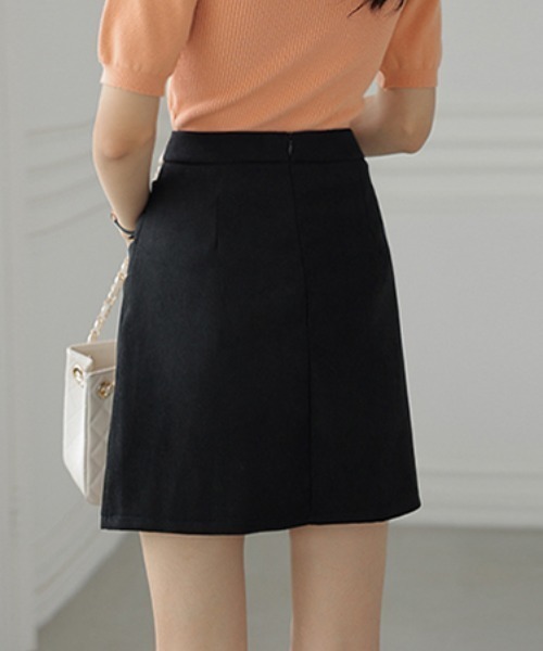 COCOMOMO（ココモモ）の「Y2K ハイウエストミニラップスカート（スカート・レディース・ベージュ/ブラック/ワイン・M/L/S）」の11枚目の写真