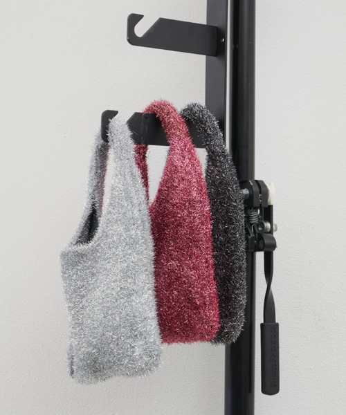 Aunt Marie's(アントマリーズ)の「ラメニットミニハンドバッグ(ハンドバッグ・レディース・ピンク/シルバー/ブラック・FREE)」の18枚目の写真