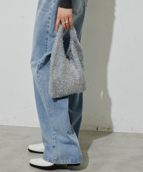 Aunt Marie's(アントマリーズ)の「ラメニットミニハンドバッグ(ハンドバッグ・レディース・ピンク/シルバー/ブラック・FREE)」の17枚目の写真