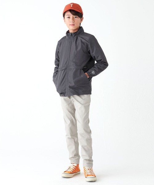 KRIFF MAYER Kid's Collection（クリフメイヤーキッズコレクション）の「【フードがしまえる】お出かけシャカジャケット（ナイロンジャケット・キッズ・チャコール/ターコイズブルー/セージグリーン/オレンジ・130/150/170/120/140/160）」の9枚目の写真