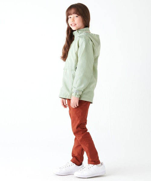 KRIFF MAYER Kid's Collection（クリフメイヤーキッズコレクション）の「【フードがしまえる】お出かけシャカジャケット（ナイロンジャケット・キッズ・チャコール/ターコイズブルー/セージグリーン/オレンジ・130/150/170/120/140/160）」の11枚目の写真