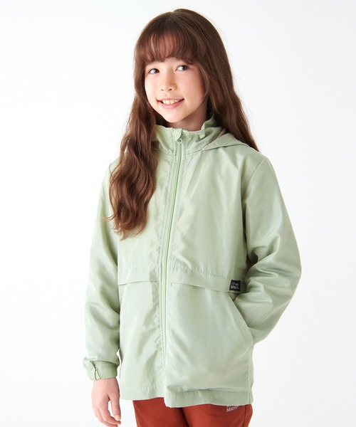 KRIFF MAYER Kid's Collection（クリフメイヤーキッズコレクション）の「【フードがしまえる】お出かけシャカジャケット（ナイロンジャケット・キッズ・チャコール/ターコイズブルー/セージグリーン/オレンジ・130/150/170/120/140/160）」の13枚目の写真