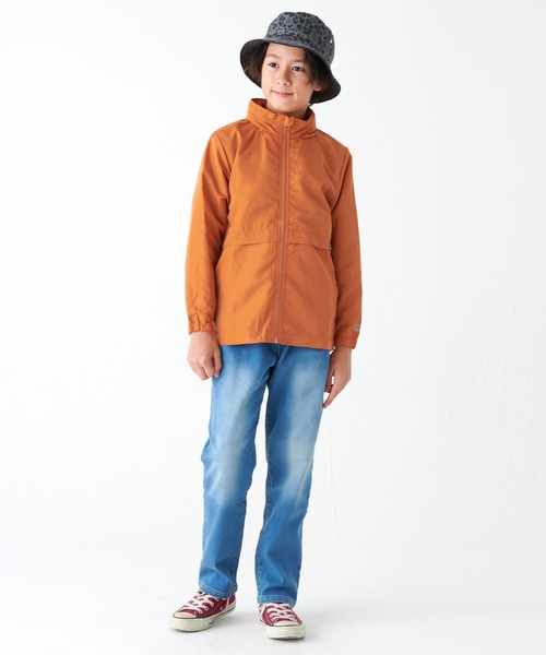 KRIFF MAYER Kid's Collection（クリフメイヤーキッズコレクション）の「【フードがしまえる】お出かけシャカジャケット（ナイロンジャケット・キッズ・チャコール/ターコイズブルー/セージグリーン/オレンジ・130/150/170/120/140/160）」の15枚目の写真