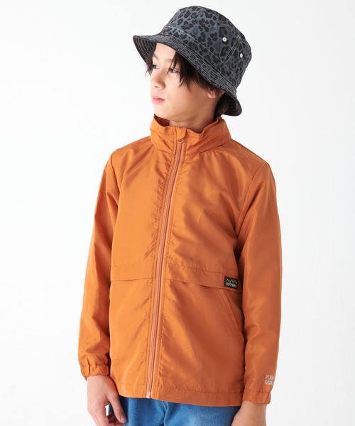 KRIFF MAYER Kid's Collection（クリフメイヤーキッズコレクション）の「【フードがしまえる】お出かけシャカジャケット（ナイロンジャケット・キッズ・チャコール/ターコイズブルー/セージグリーン/オレンジ・130/150/170/120/140/160）」の18枚目の写真