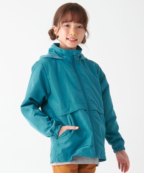 KRIFF MAYER Kid's Collection（クリフメイヤーキッズコレクション）の「【フードがしまえる】お出かけシャカジャケット（ナイロンジャケット・キッズ・チャコール/ターコイズブルー/セージグリーン/オレンジ・130/150/170/120/140/160）」の6枚目の写真