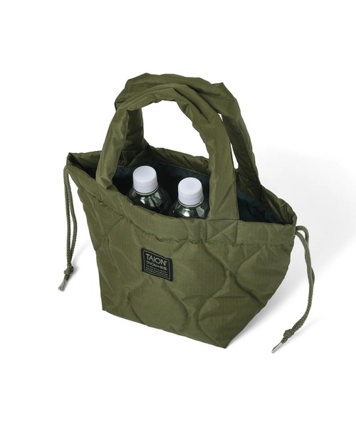 TAION（タイオン）の「TAION タイオン ミリタリー ダウントートバッグS（トートバッグ・メンズ・オリーブ/ブラック/ベージュ・SMALL）」の5枚目の写真